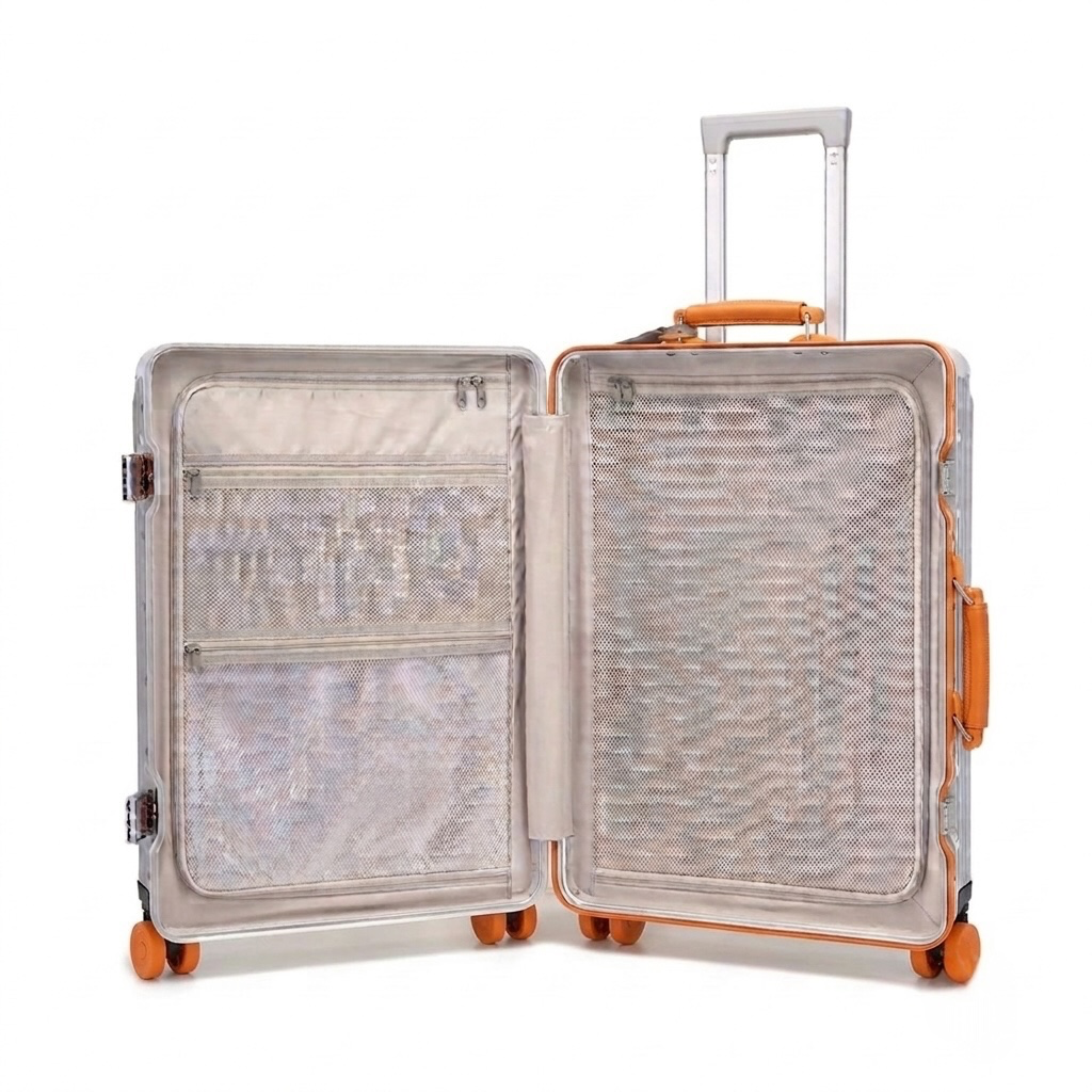 Valise orange aluminium -  Valis’air