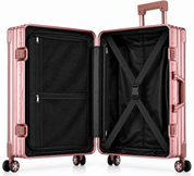 Valise aluminium rose argentée - Valisair