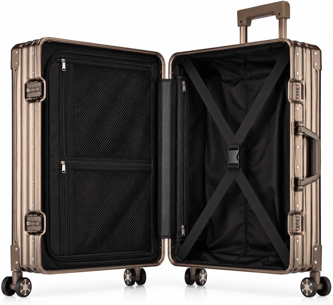 Valise aluminium or - Valisair