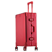 Valise aluminium rouge argentée - Valisair