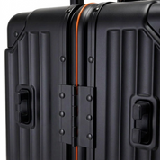 Valise orange is the News black aluminium -  Valisair